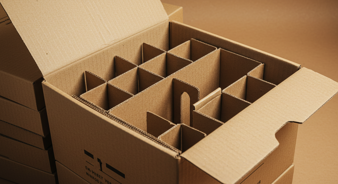 How to Organize Wine Shipping Boxes with Folding Partitions