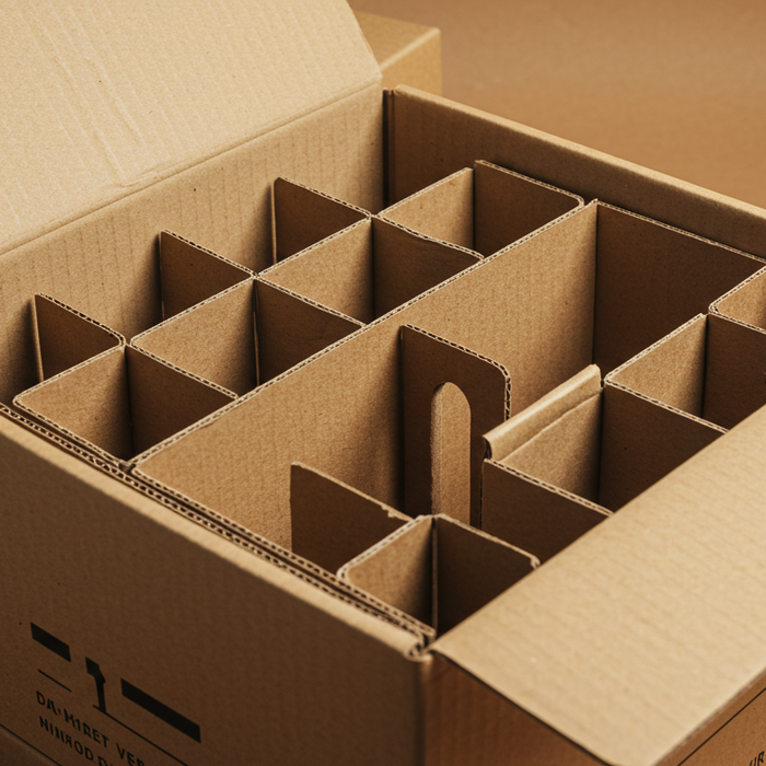 How to Organize Wine Shipping Boxes with Folding Partitions