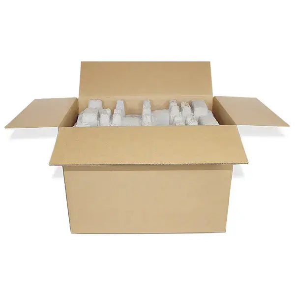 Twelve (12) Bottle Wine Shippers - Kit - 5 pulp shipping trays & 1 outer shipping box (Copy) Molded Pulp Packaging